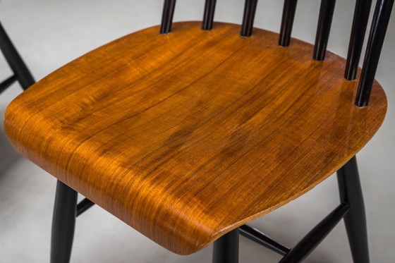 Image 1 of Fanett-Esszimmerstühle, Ilmari Tapiovaara zugeschrieben, 1960er Jahre, 5er-Set