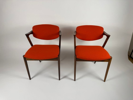 Image 1 of Conjunto de 2 sillas, modelo 42, Kai Kristiansen, Mid Century Design