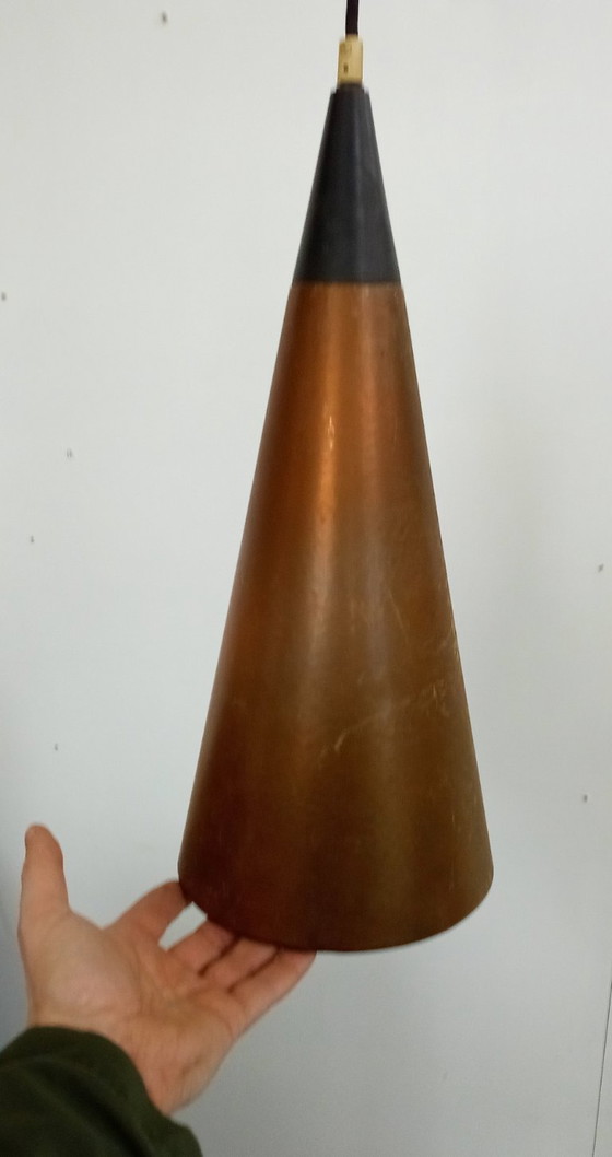 Image 1 of plafoniera danese / lampada in rame attr. ES Horn Aalestrup