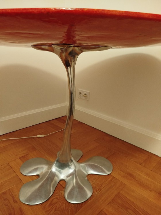 Image 1 of Table design sculpturale italienne 