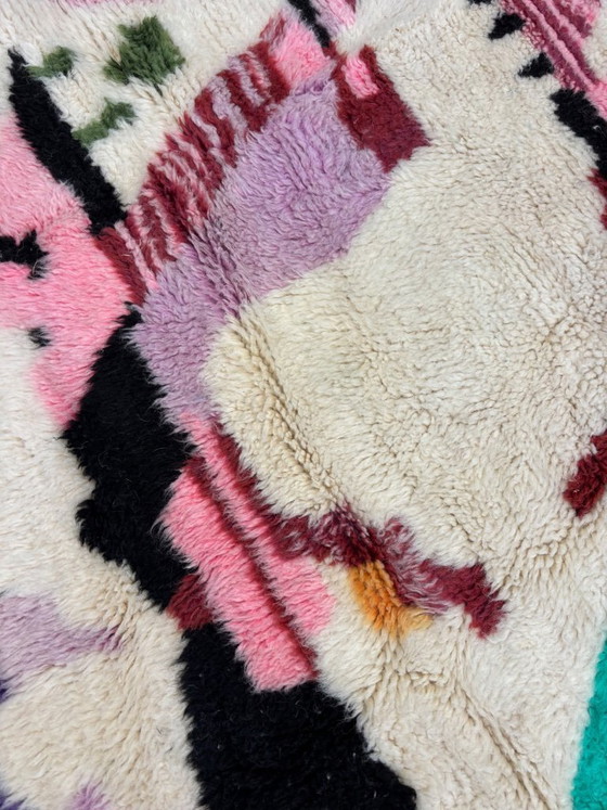 Image 1 of Moroccan Modern Colorful Rug 160x200 cm, Authentic Moroccan rug, Berber carpet, Genuine Wool rug, Handmade rug, Beni ourain styl