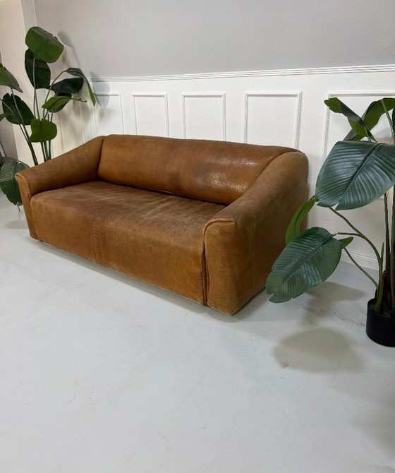 Image 1 of De Sede DS 47 Sofa Leder DeSede Bruin Zwitserland Bank 3 Zits