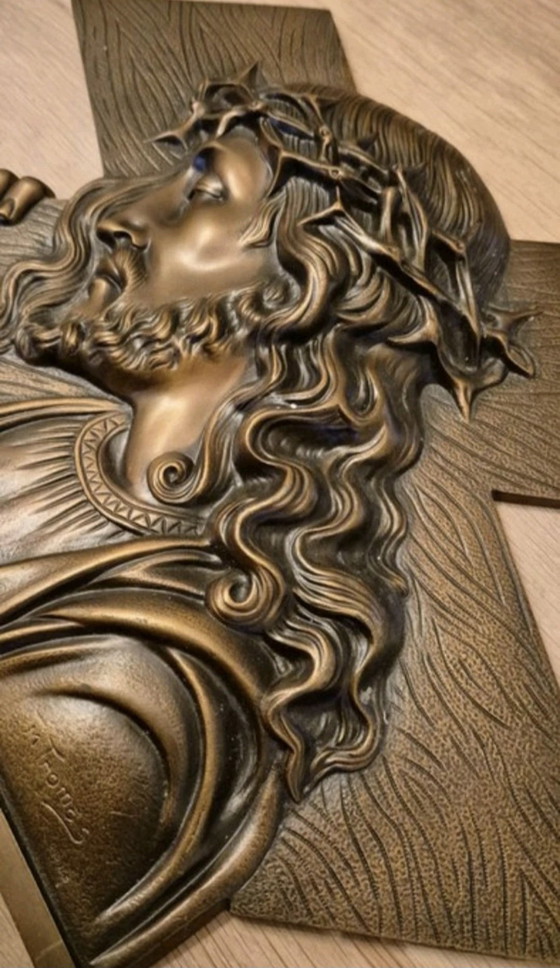 Image 1 of Placa de bronce de Jesús
