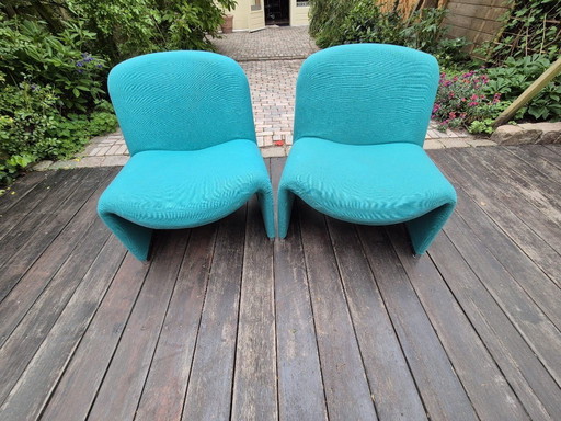 Ensemble de fauteuils Artifort Alky - vert - Piretti