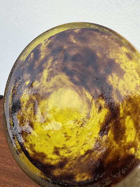 Grande vaso giallo marmorizzato Art Déco – Vasi, Vetro (photo 9 of 15)