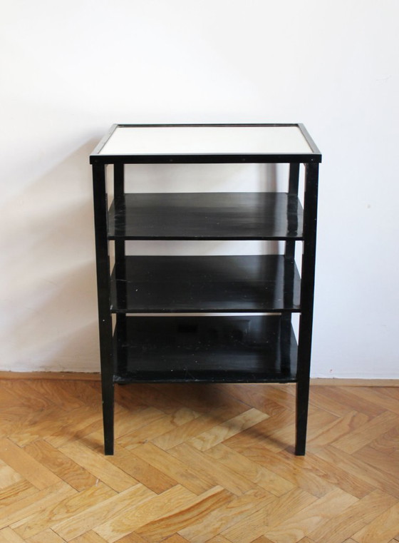 Table d'Appoint / Étagère Vintage Moderniste Tchécoslovaque, 1940s – Tables d'appoint, Glass (photo 9 of 9)