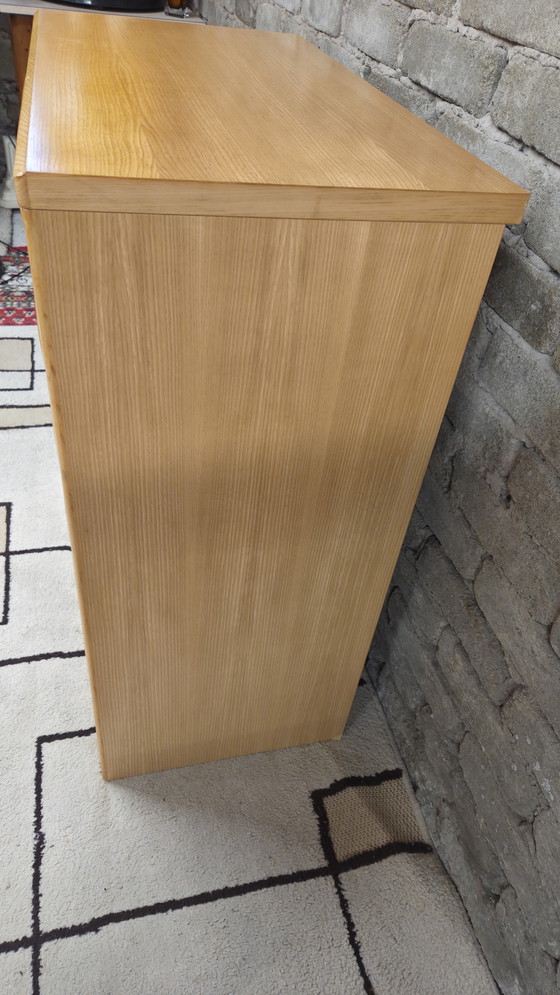 Image 1 of Vintage Scandinavische commode van massief hout met 6 lades, jaren 70.