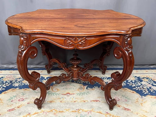 Table d'appoint victorienne ancienne. En palissandre massif. – bijzettafels (photo 2 of 6)