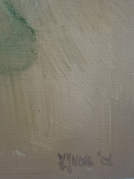 Original Abstract Painting – Signed H. Jacobs '01 – Paintings & Drawings, Aluminium (photo 6 of 8)