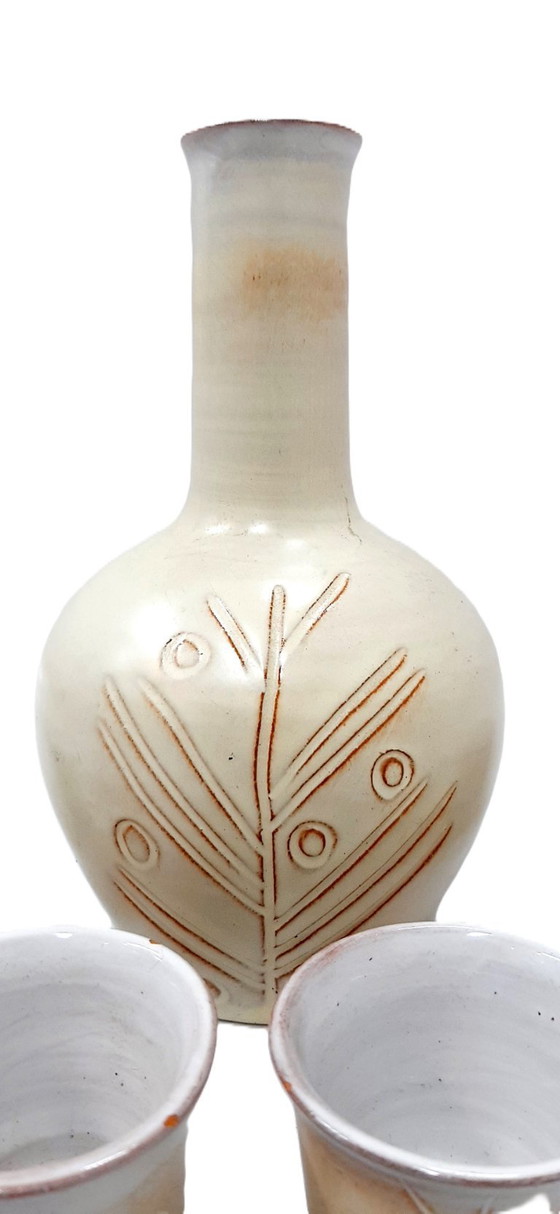 Image 1 of Set in ceramica vintage per brandy (rakia) o grappa