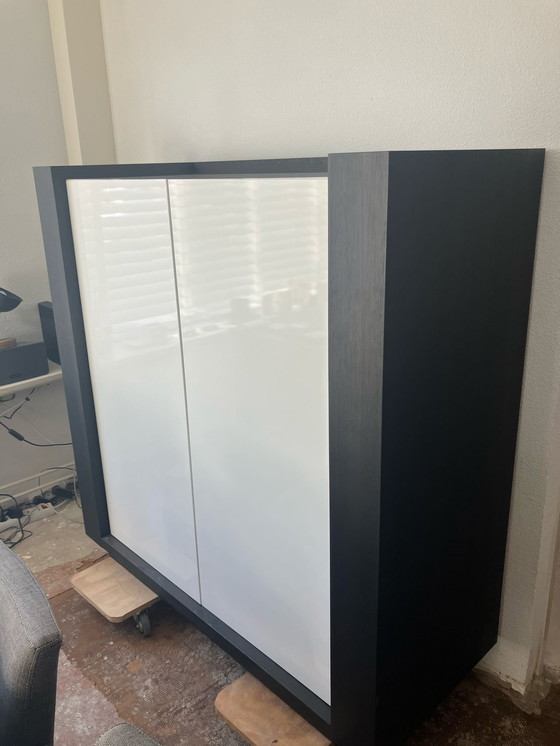 Image 1 of Bar Furniture Solid Wood with High Gloss Ivory White