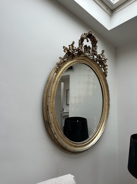 Specchio / ovale / Antico – Legno (photo 2 of 5)