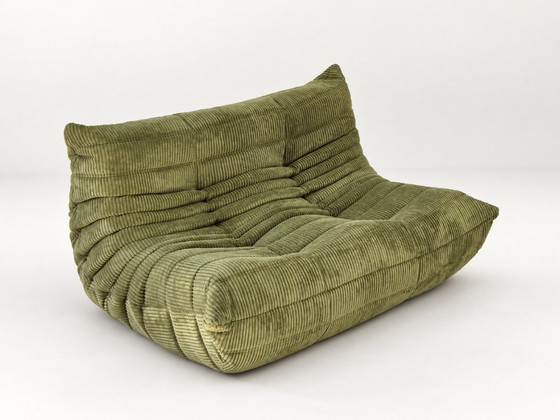 Michel Ducaroy for Ligne Roset Olive Togo 2-seat Sofa – 2 seaters, Textile (photo 3 of 11)