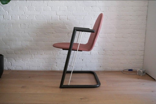 4x Postmoderne Stoelen Avant – eetkamerstoelen, Aluminium, Textile (photo 2 of 5)