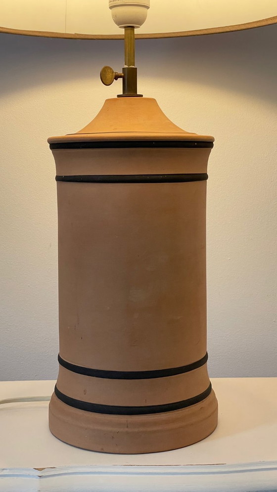 Image 1 of Vintage CHANEL-style terracotta lamp