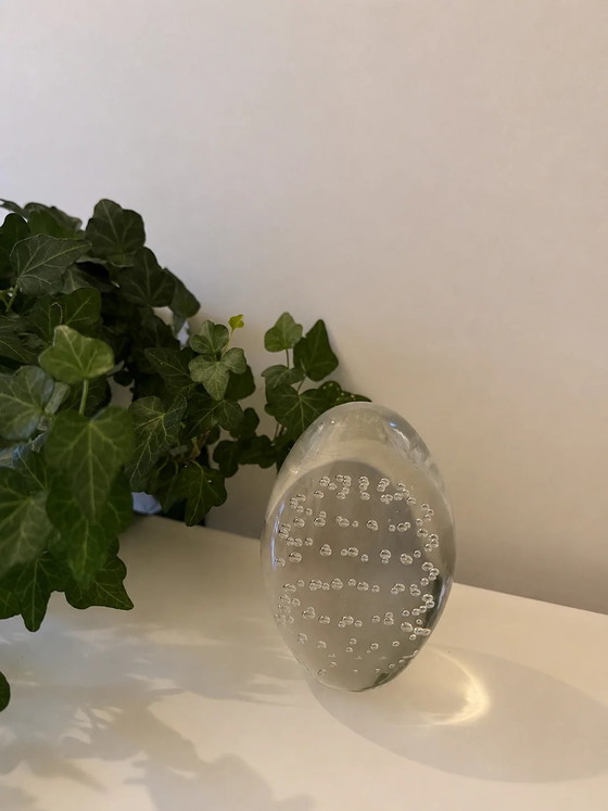 Pisapapeles de cristal con burbujas – Objetos decorativos, Glass, Vintage (photo 2 of 3)