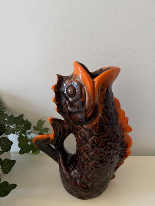 Vintage-Krug aus der Mitte des 20. Jahrhunderts in Fischform – tafelaccessoires, Ceramic (photo 2 of 7)