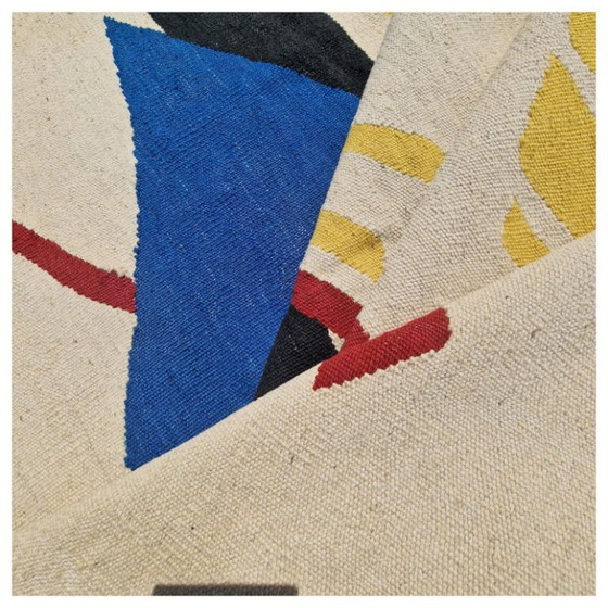 Kazimir Malevich Suprematistische compositie Handgeweven wandtapijt | Textielkunst | 244 × 176 cm (96 × 69 (photo 9 of 10)