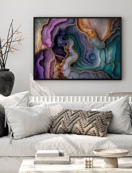 Image 1 of Acrylic Glass Artwork | 200x140 cm | Depthwave #7 (Ori, 1983)