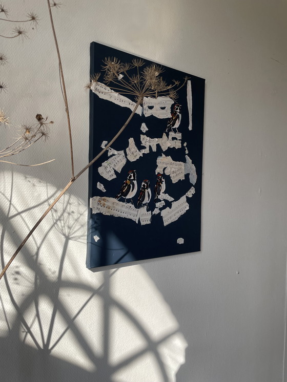 Image 1 of Cuadro de gorriones 