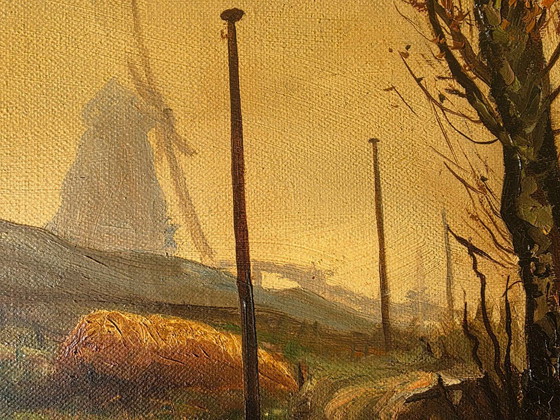 Original Vintage Landscape Oil Painting by H. Brix (1974) – Paintings & Drawings, Canvas (photo 8 of 10)