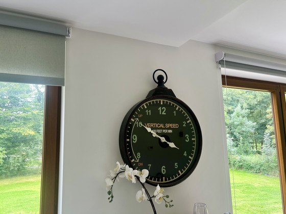 Image 1 of Wandklok Extra Groot Industriële Stijl