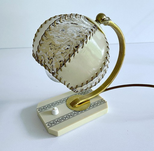 Lampe à poser en bakélite Art Déco