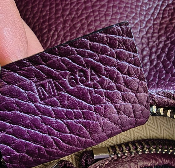 Image 1 of Sac bandoulière Hermès Massai PM Raisin en cuir Clémence – 2009