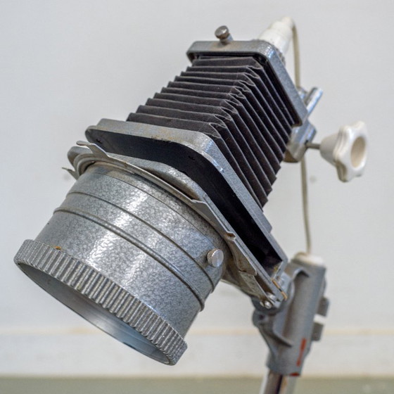 Image 1 of The Meopta Masterpiece – Upcycled Floor Lamp From Vintage Photo Enlarger