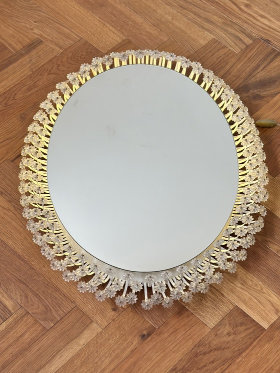 Image 1 of Miroir lumineux au design vintage, Rupert Nikoll, années 1950/60