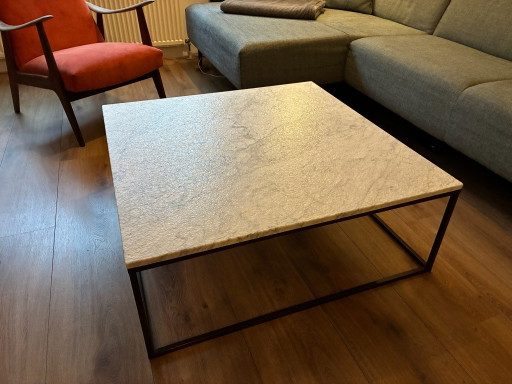 Mid-century modern Marmor Natuzzi Couchtisch 90x90x34 cm