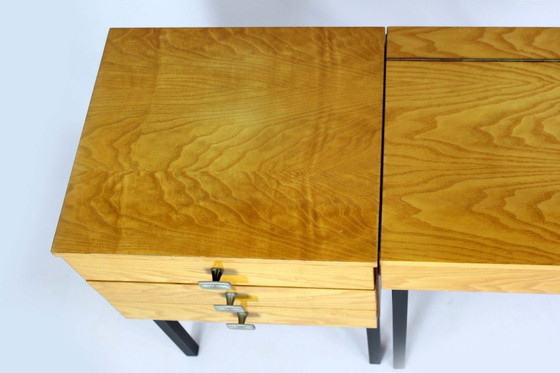 Image 1 of Mid-Century Modular Ash Desk with Mirror from Up Zavody, Czechoslovakia, 1970s
