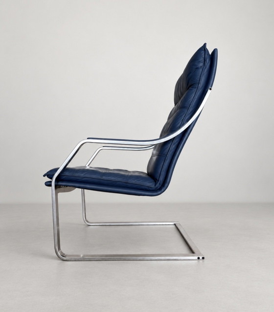 Vintage Art Collection, Walter Knoll, Komet Lounge Chair – Poltrone, Leather, rvs (photo 2 of 15)