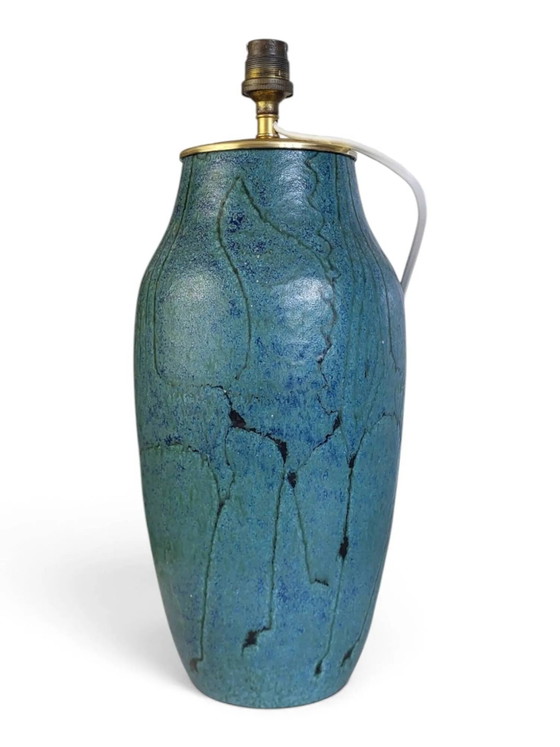 Glazed ceramic lamp base Meynard, Vallauris, circa . – Table lamps, Porcelain, Mid Century Modern (photo 3 of 11)
