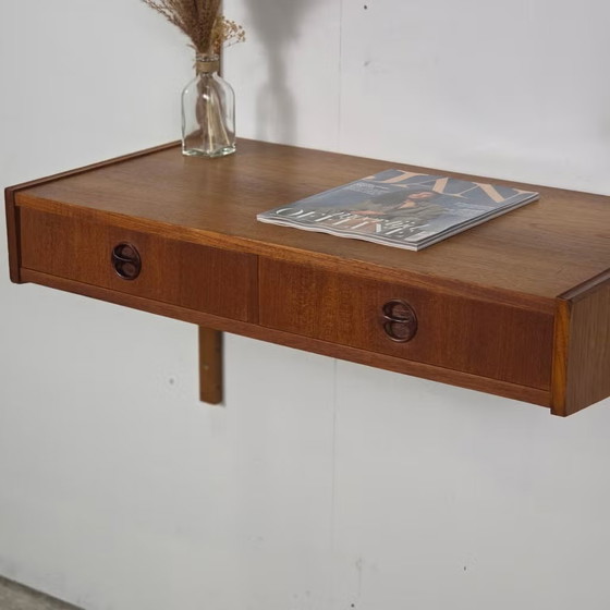 Vintage 60s Danish teak modular shelving unit Mid Century, Wood, Brown, Mid Century Modern (photo 4 of 22)
