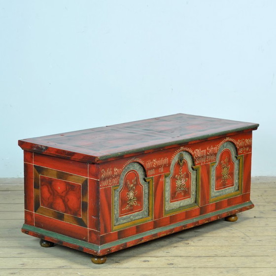 Image 1 of Folk Art Bridal Chest, Anno 1829