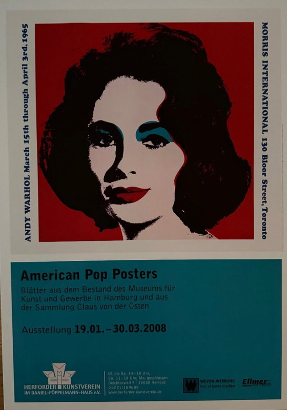 Image 1 of Andy Warhol (1928-1987), Liz, 1965, © 2008 Andy Warhol Foundation for the Visual Arts/ARS, New York, Herforder Kunstve