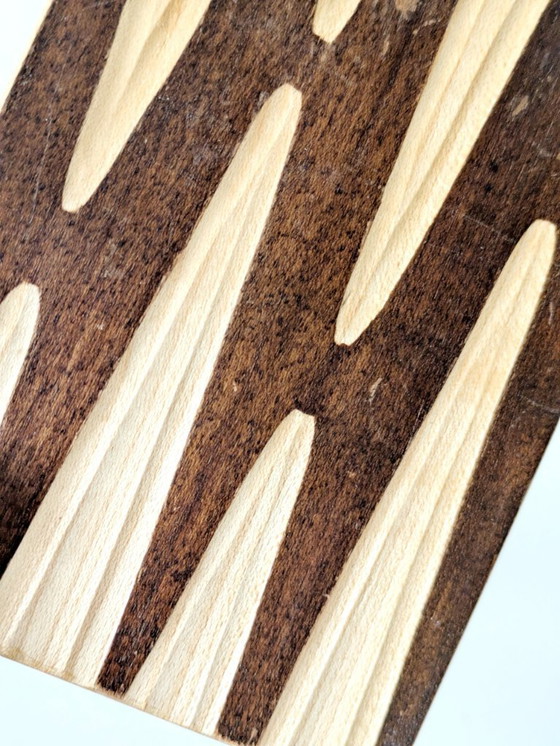 Image 1 of Paar hölzerne Buchstützen aus den 1950er Jahren | Mitte des Jahrhunderts Bauhaus-Stil | Deutschland