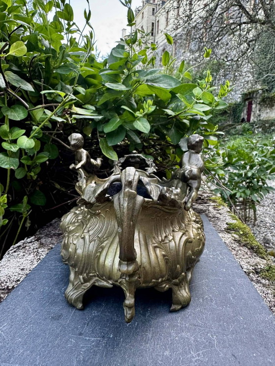 Macetas grandes para jardín de rocas, ángel Art Nouveau – Metal, Rococo (photo 7 of 18)