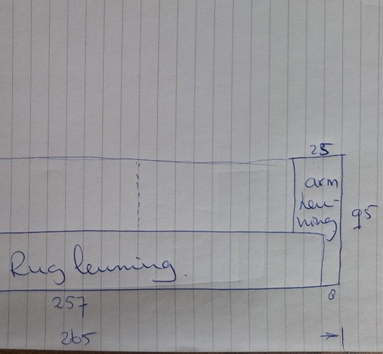 Image 1 of Sofá esquinero rojo