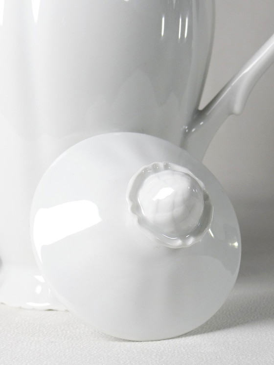 Image 1 of Teapot/Coffee Pot Fine Limoges White Vintage Porcelain