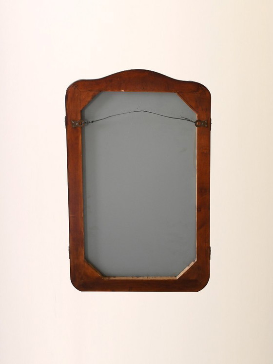 Image 1 of Miroir scandinave vintage avec panneaux latéraux rabattables