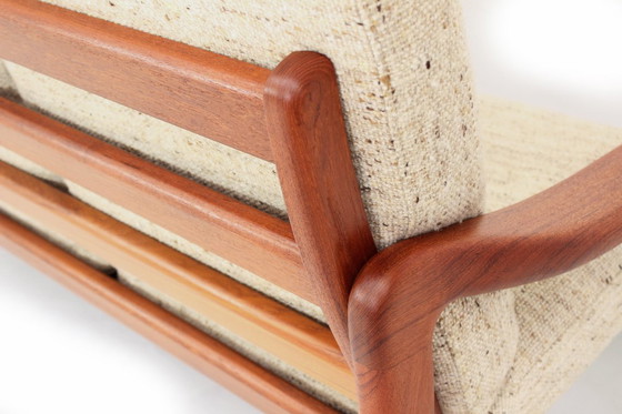 Image 1 of Canapé et 2 fauteuils Holstebro, design danois du milieu du siècle, comme neufs, en teck massif, laine vierge de qualité supérie