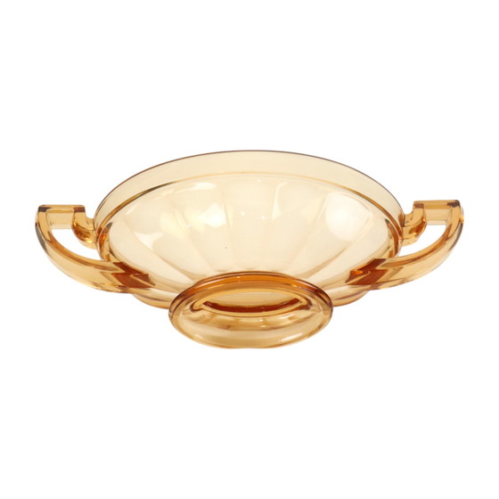 Image 1 of Fruttiera Art Déco Val Saint Lambert Noémie