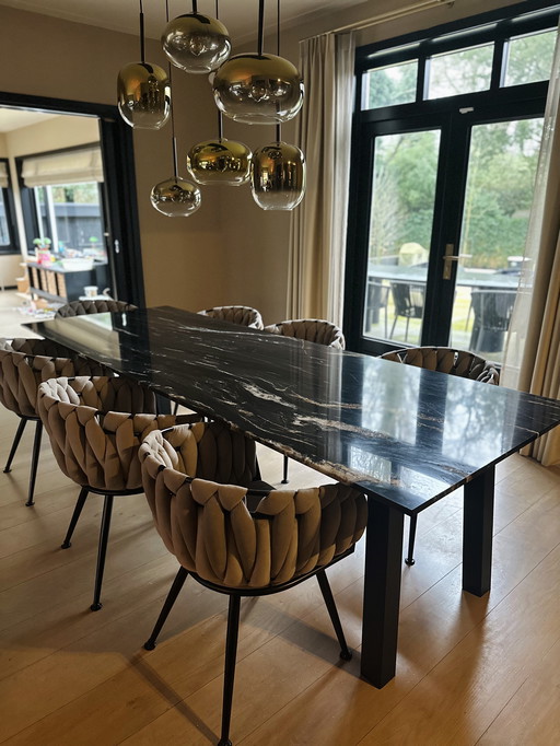 Eettafel Belvedère kwartsiet