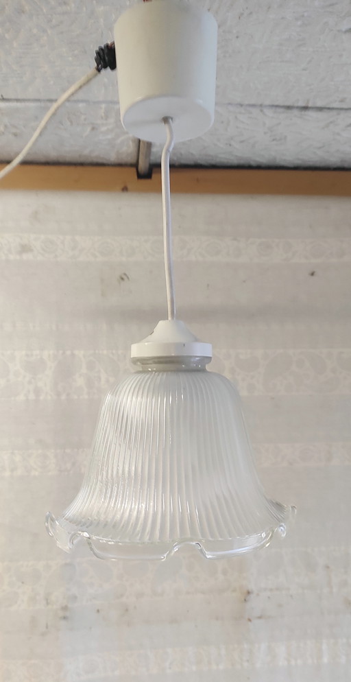 Art Deco style portable glass lamp - mid-20th century