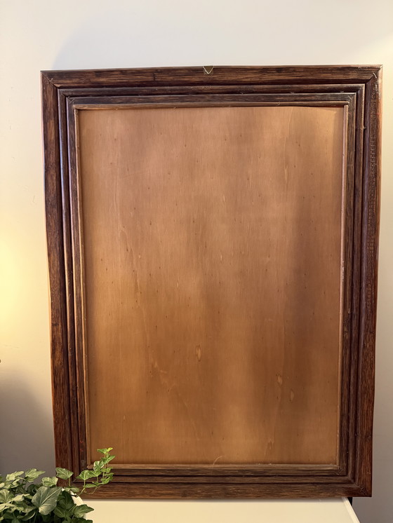Image 1 of Mirror in wooden frame 1980s