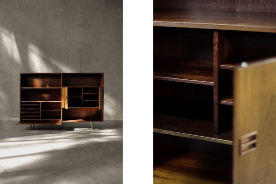 Image 1 of Buffet scandinave moderne du milieu du siècle en palissandre avec bar par Æ. Jensen et T. Mølholm pour Herning, années 1960