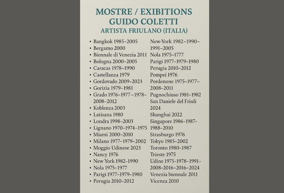 Image 1 of Guido Coletti : Mixed Media Collage (70s/80s) - Italien, Plexi