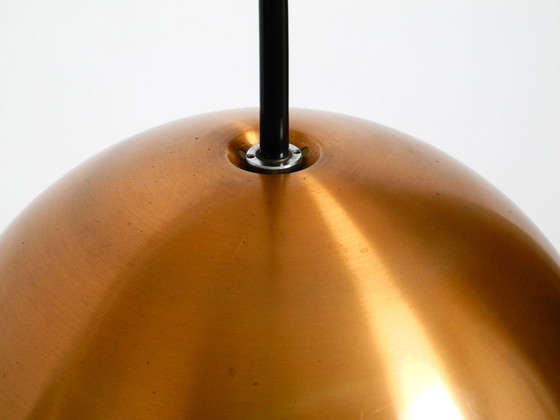 Image 1 of Rara lámpara colgante Space Age original de los años 70 con pantalla de cobre de Staff